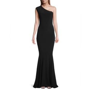 Norma Kamali One Shoulder Mermaid Gown